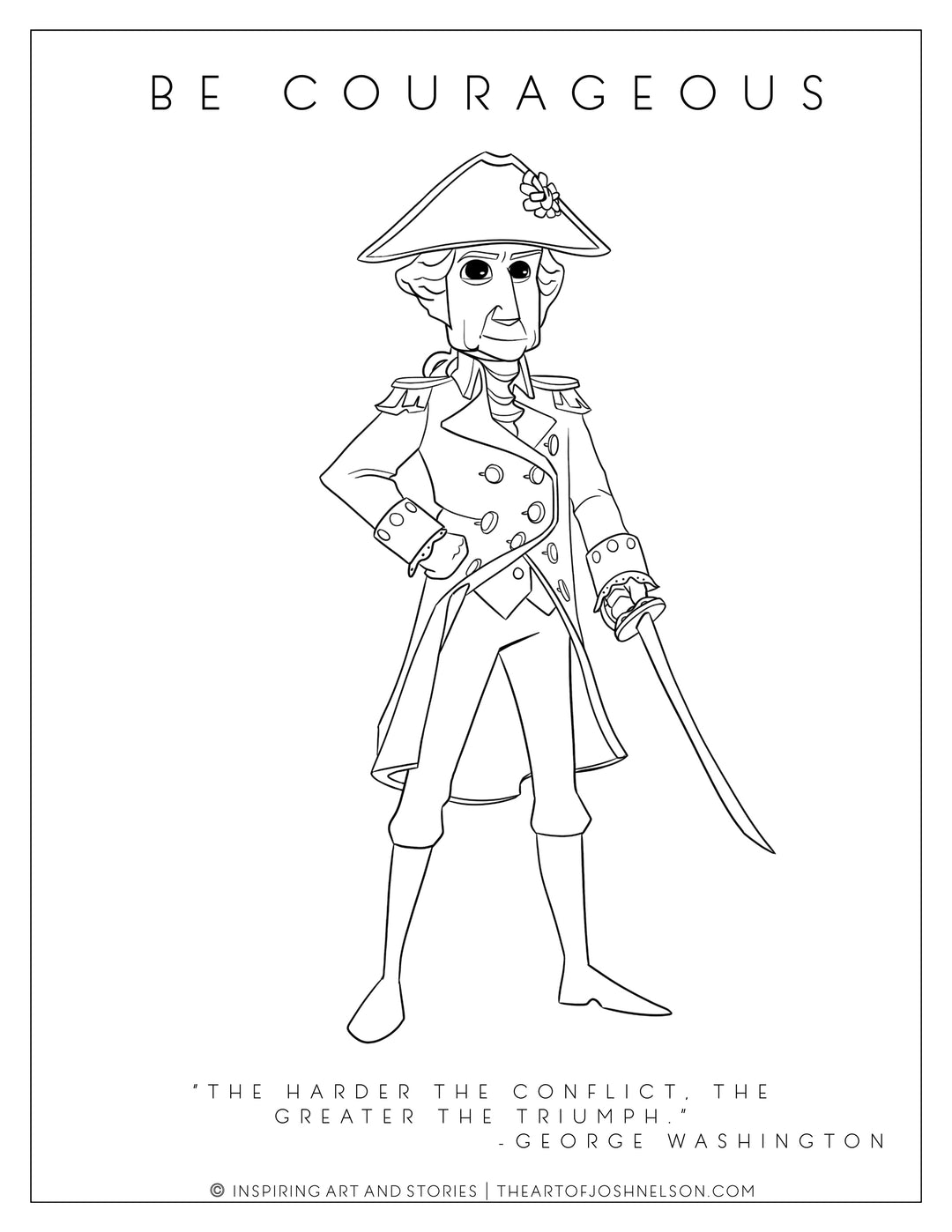 George Washington Coloring Page