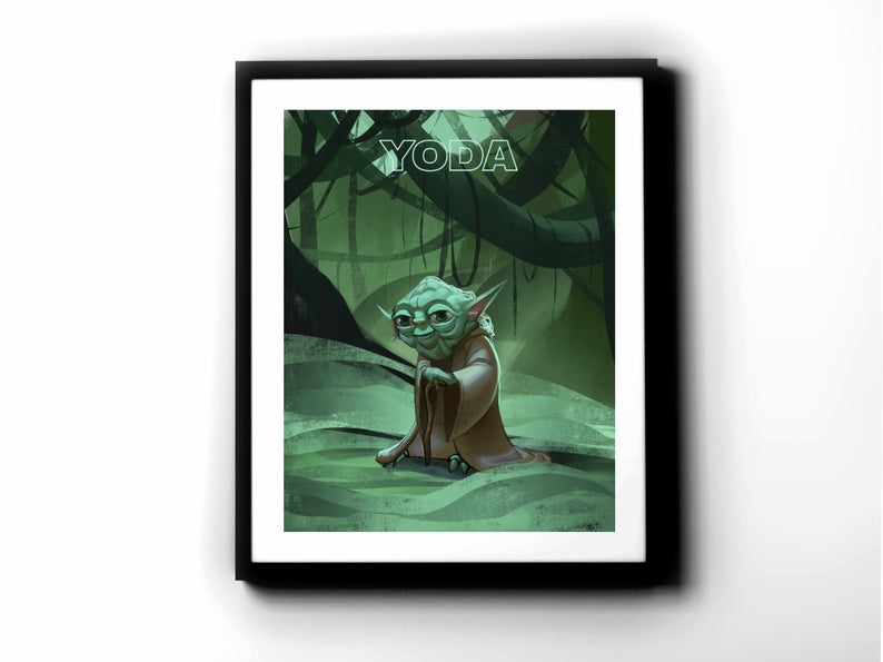 Star Wars - Yoda Premium Art Print - 11 x 14