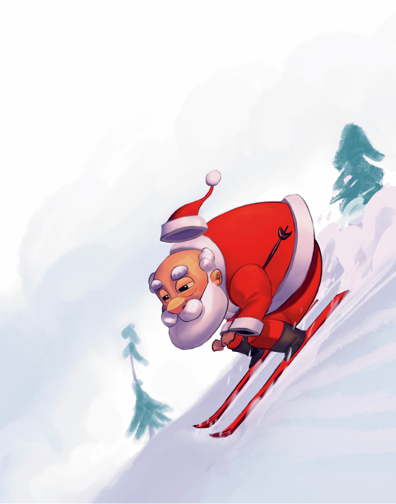 Santa Skiing!