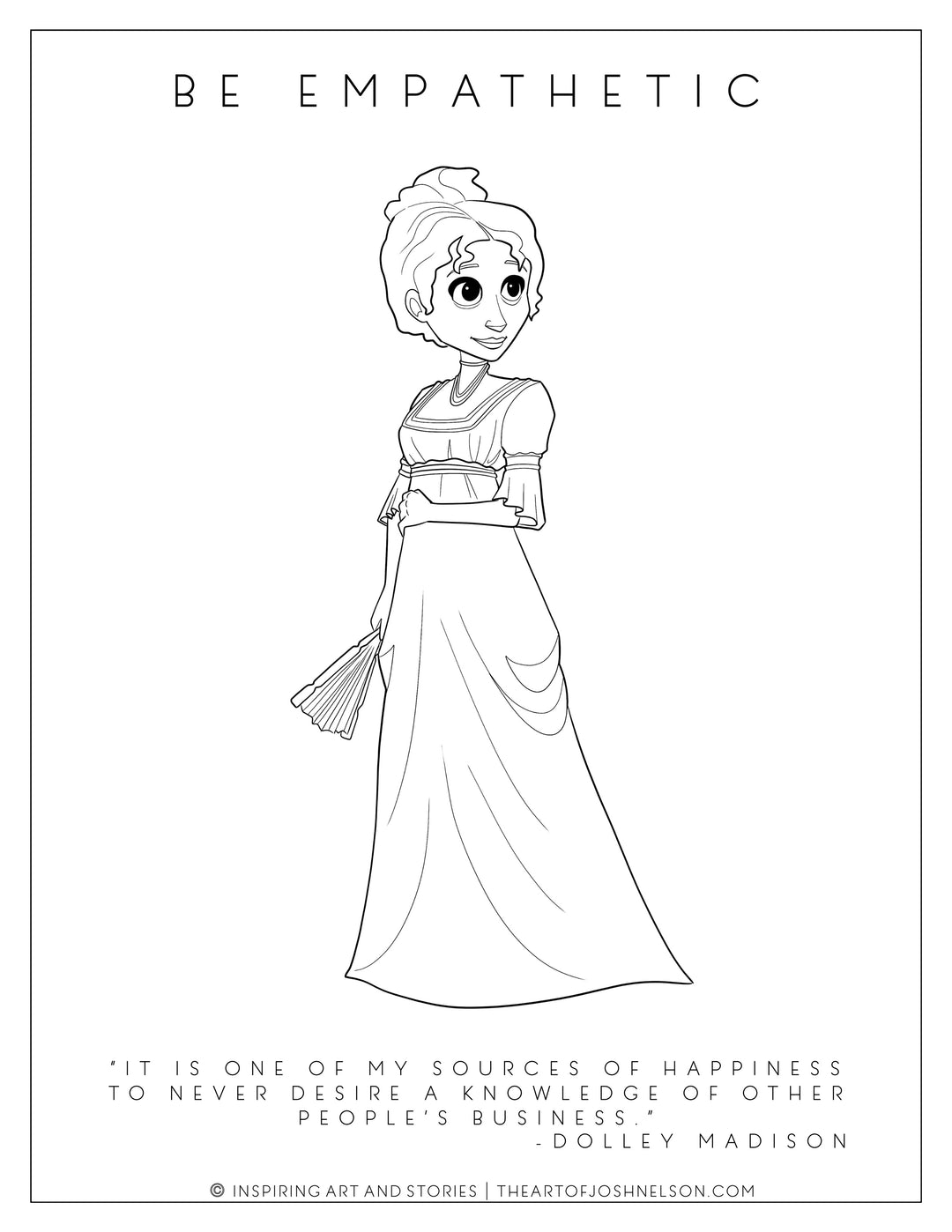 Dolley Madison Coloring Page