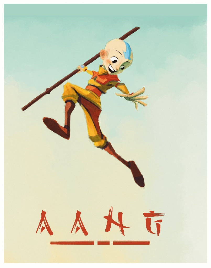 Avatar: the Last Airbender - Aang Premium Art Print - 11 x 14
