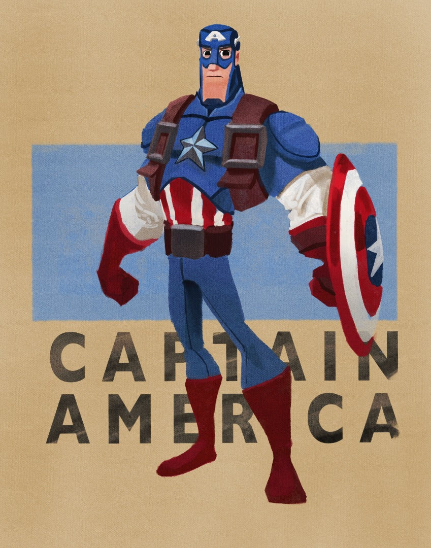 Marvel - Captain America - 11 x  14