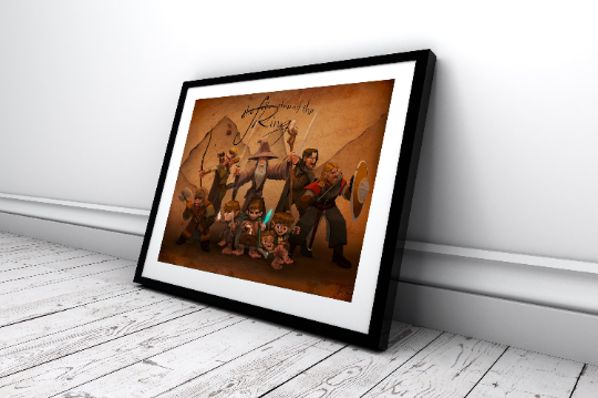Lord of the Rings - the Fellowship Premium Art Print - 11 x 14 or 16 x 20