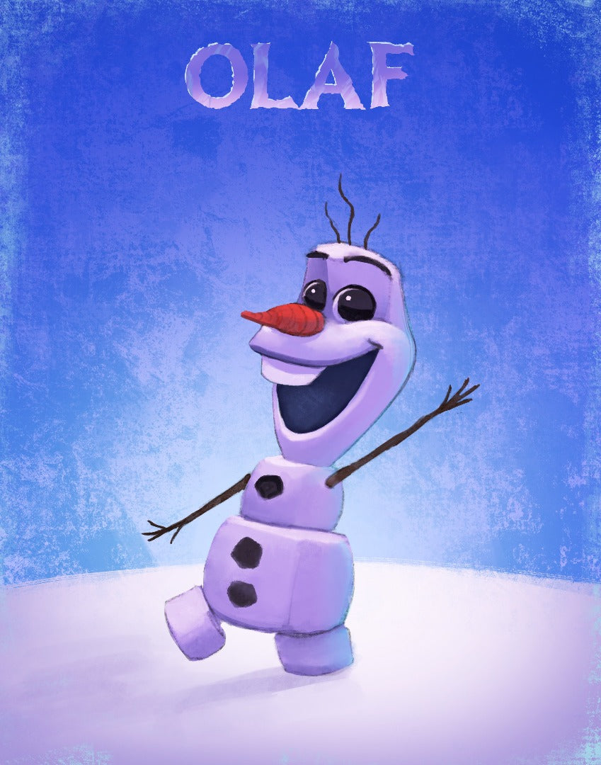 Frozen - Olaf Premium Art Print - 11 x 14