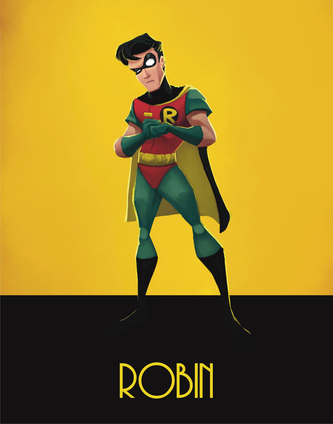 Batman: The Animated Series - Robin Premium Art Print - 11 x 14