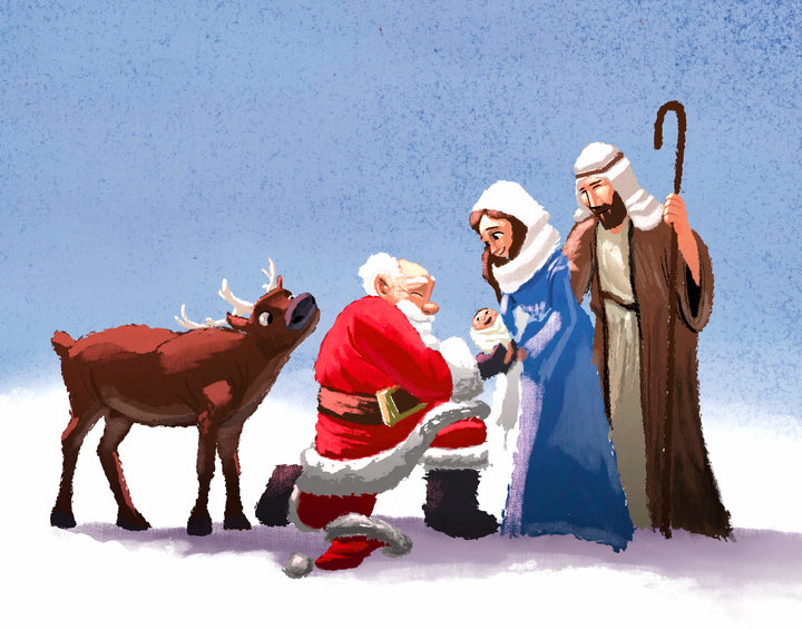 Santa Meets the Christ Child