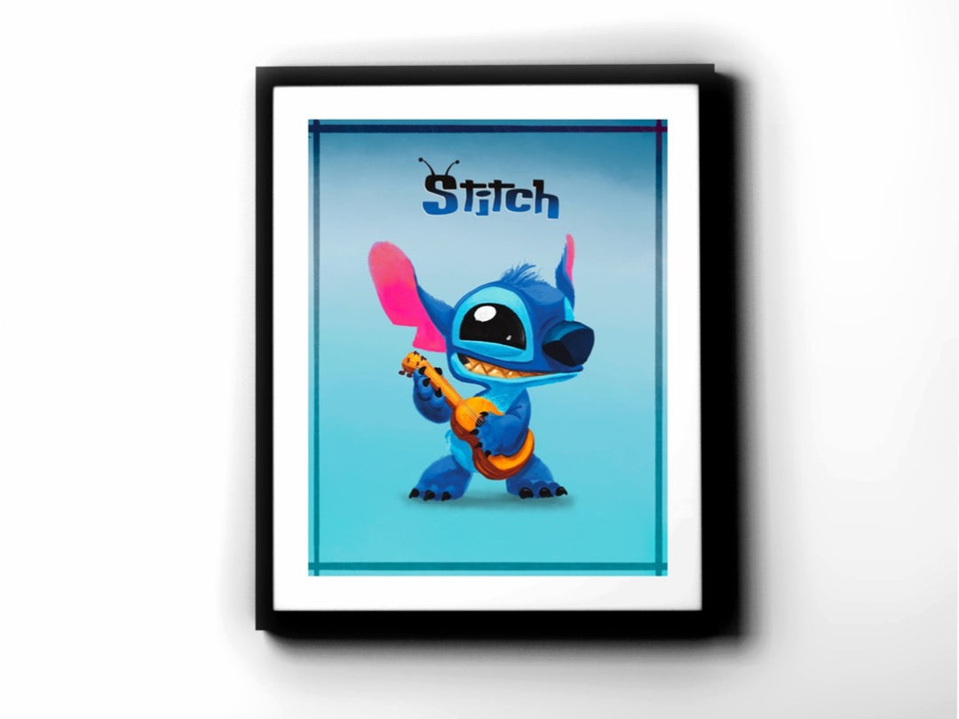 Lilo and Stitch - Stitch Premium Art Print - 11 x 14