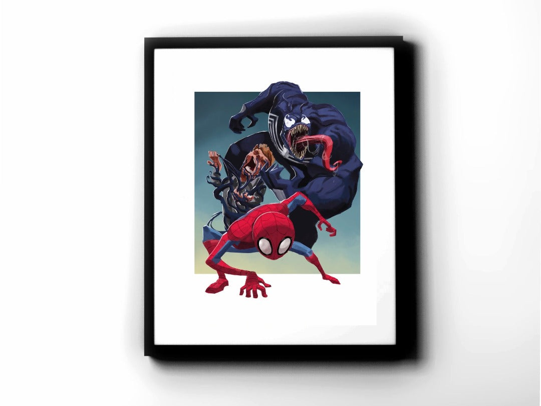 Spider-Man - Spider-Man vs. Venom Premium Art Print - 11 x 14