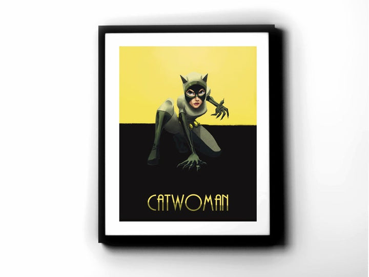 Batman: The Animated Series - Catwoman Premium Art Print - 11 x 14