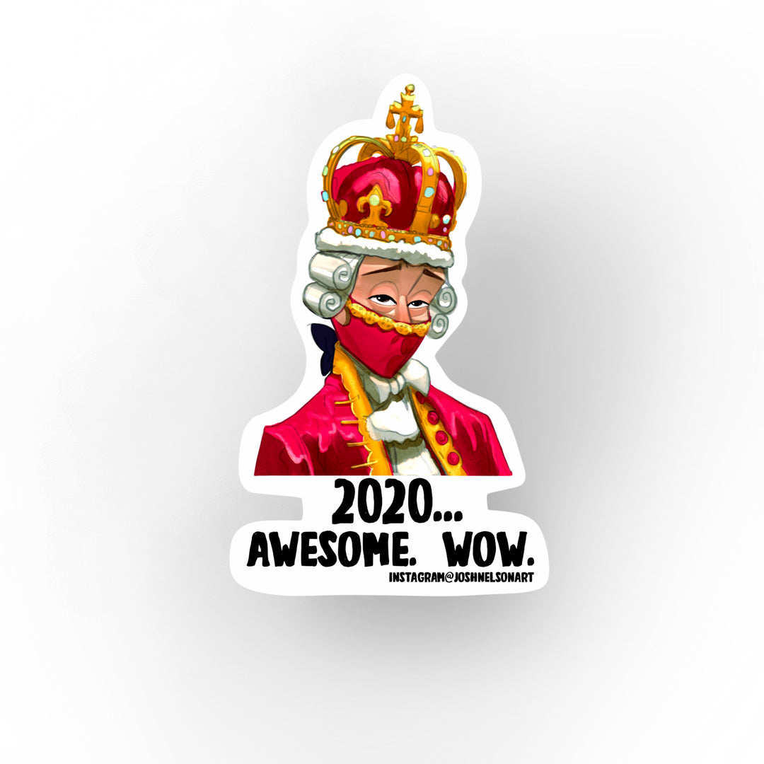 2020 … Awesome. Wow Vinyl Sticker